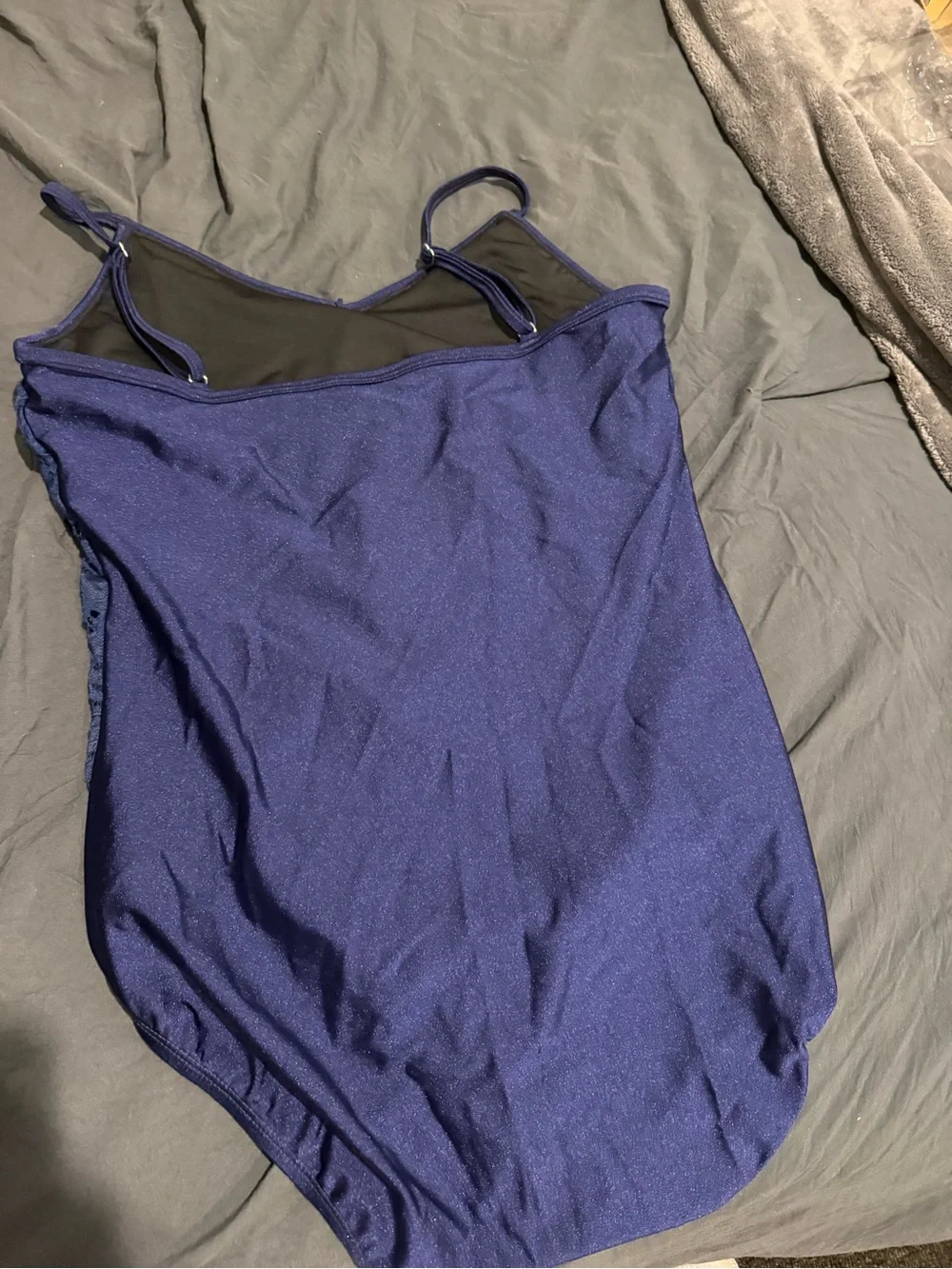 Cabela's Navy Blue Two piece dance costume size XL